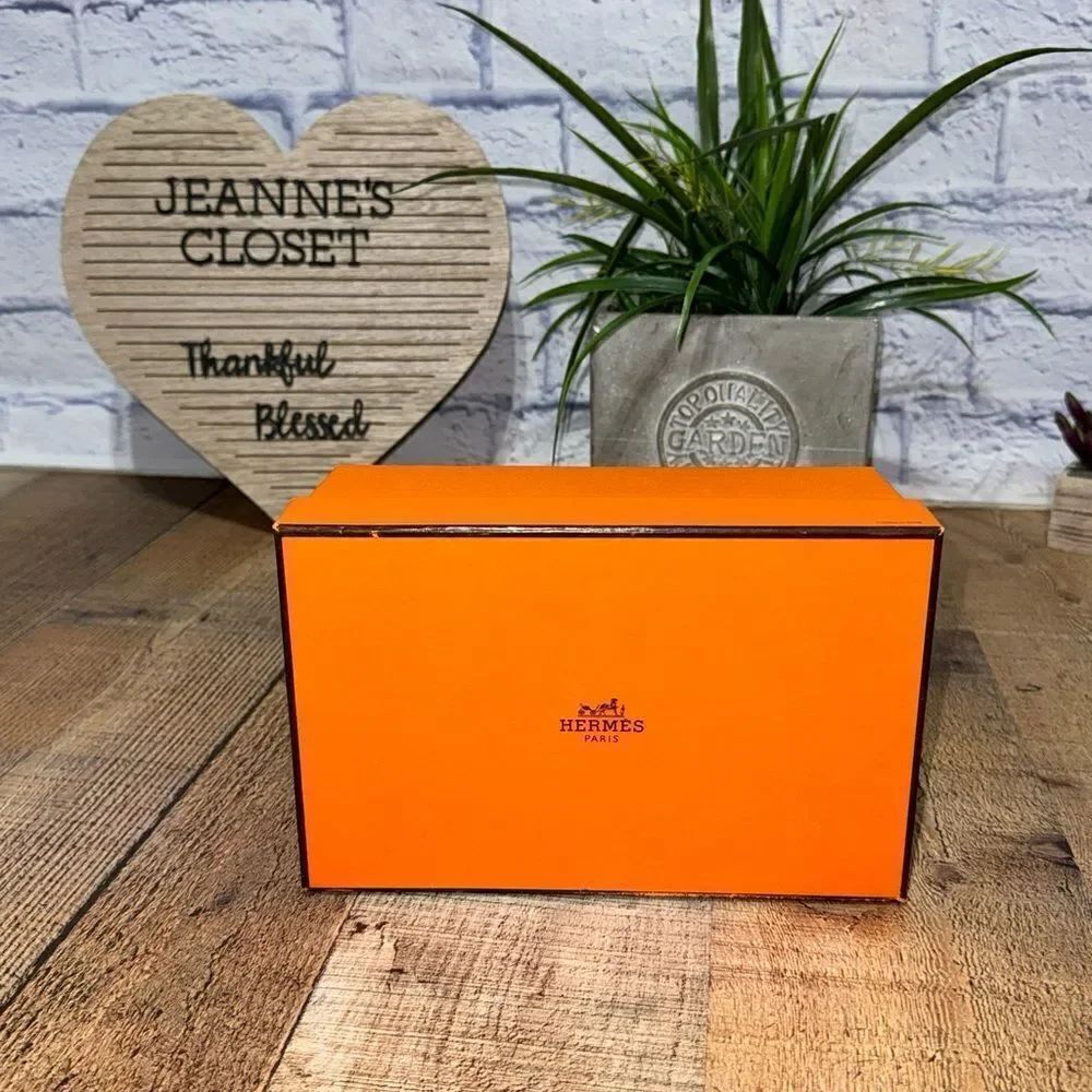 USED HERMES Orange Gift Box Empty